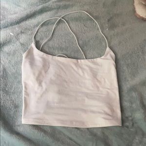 Cute white crop top